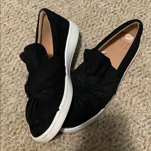Black slip on shoes